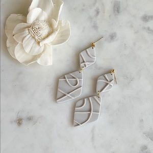 Handmade polymer clay earrings